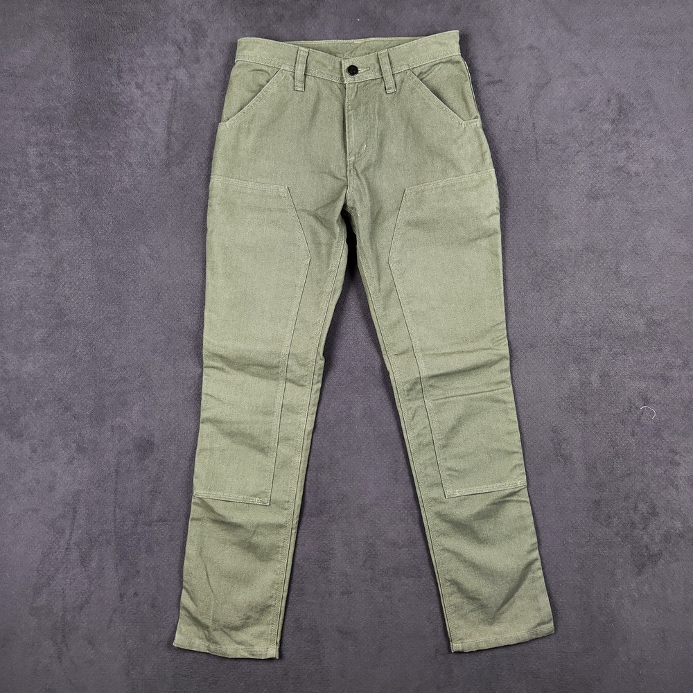 Patagonia Slim All‎ Seasons Hemp Pants Womens 4 Fatigue Green Cargo Straight Leg